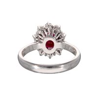 Vicenza - Piazzetta Palladio 2 - Ring Crivelli Woman RUBINO in White Gold Rubino 1.42 Ct 024-0530C RB - 024-0530C RB